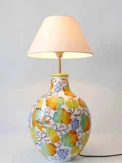 Best Pamono Large Mid-Century Modern Ceramic Table Lamp by Romano Innocenti, Italy, 1960s