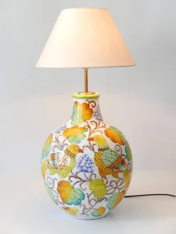 Best Pamono Large Mid-Century Modern Ceramic Table Lamp by Romano Innocenti, Italy, 1960s