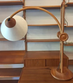 Best Pamono Large Multi-Adjustable Table Lamp in Teak from Domus, Denmark, 1970s