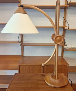 Best Pamono Large Multi-Adjustable Table Lamp in Teak from Domus, Denmark, 1970s