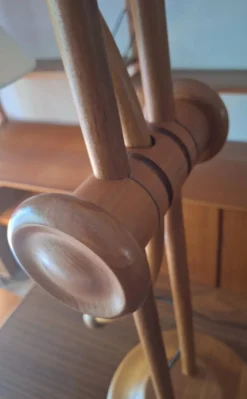 Best Pamono Large Multi-Adjustable Table Lamp in Teak from Domus, Denmark, 1970s