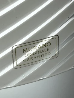 Clearance Pamono Large Murano Glass Table Lamp in the style of Venini, 1970s