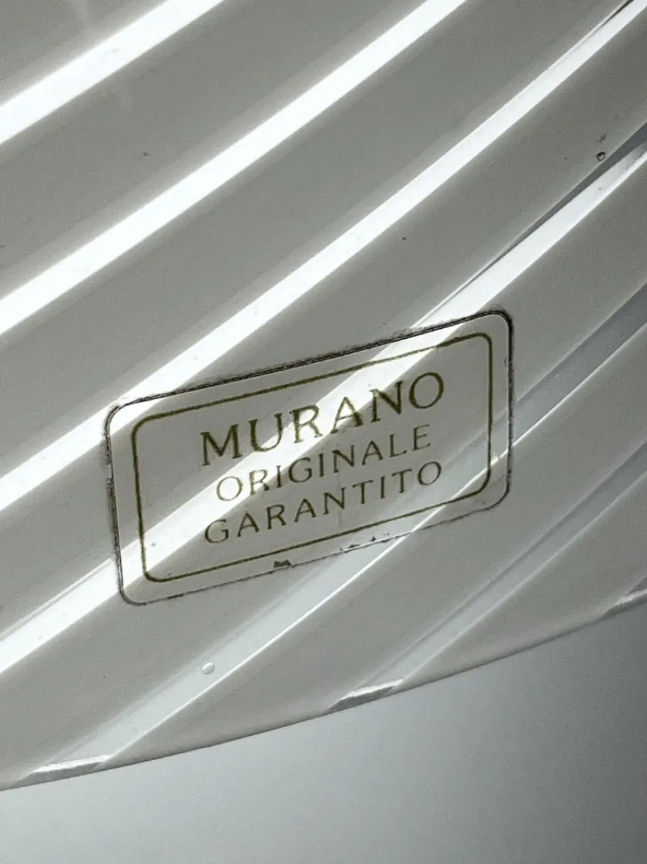 Clearance Pamono Large Murano Glass Table Lamp in the style of Venini, 1970s