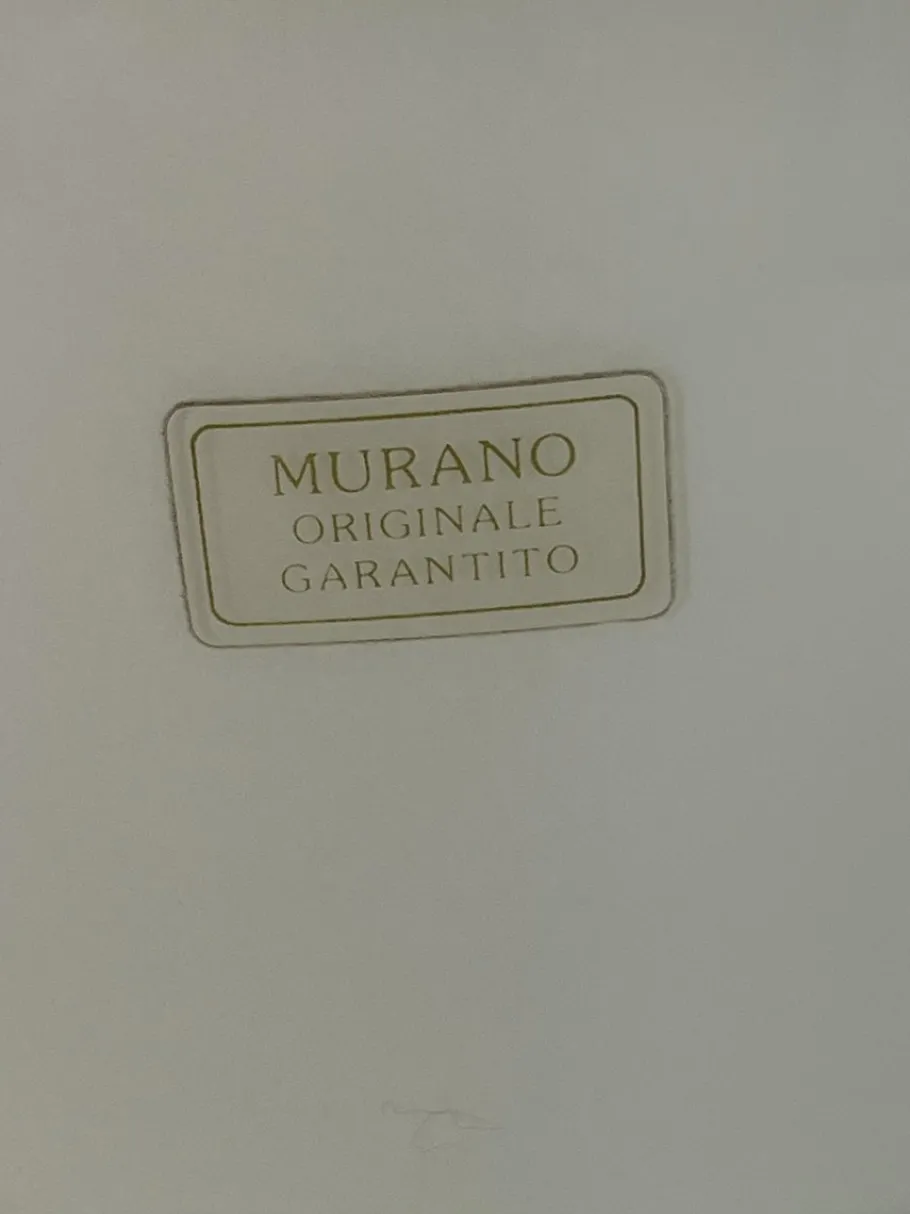 Clearance Pamono Large Murano Glass Table Lamp in the style of Venini, 1970s