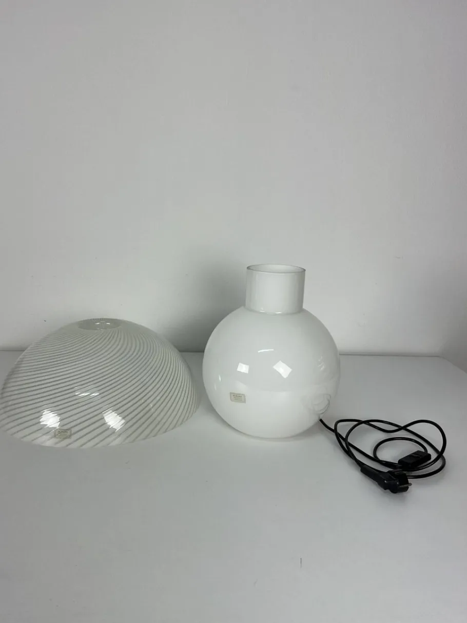 Clearance Pamono Large Murano Glass Table Lamp in the style of Venini, 1970s