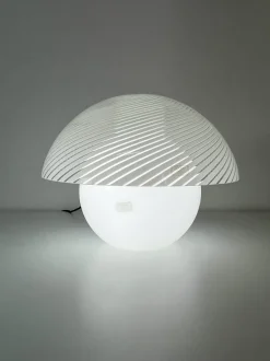 Clearance Pamono Large Murano Glass Table Lamp in the style of Venini, 1970s