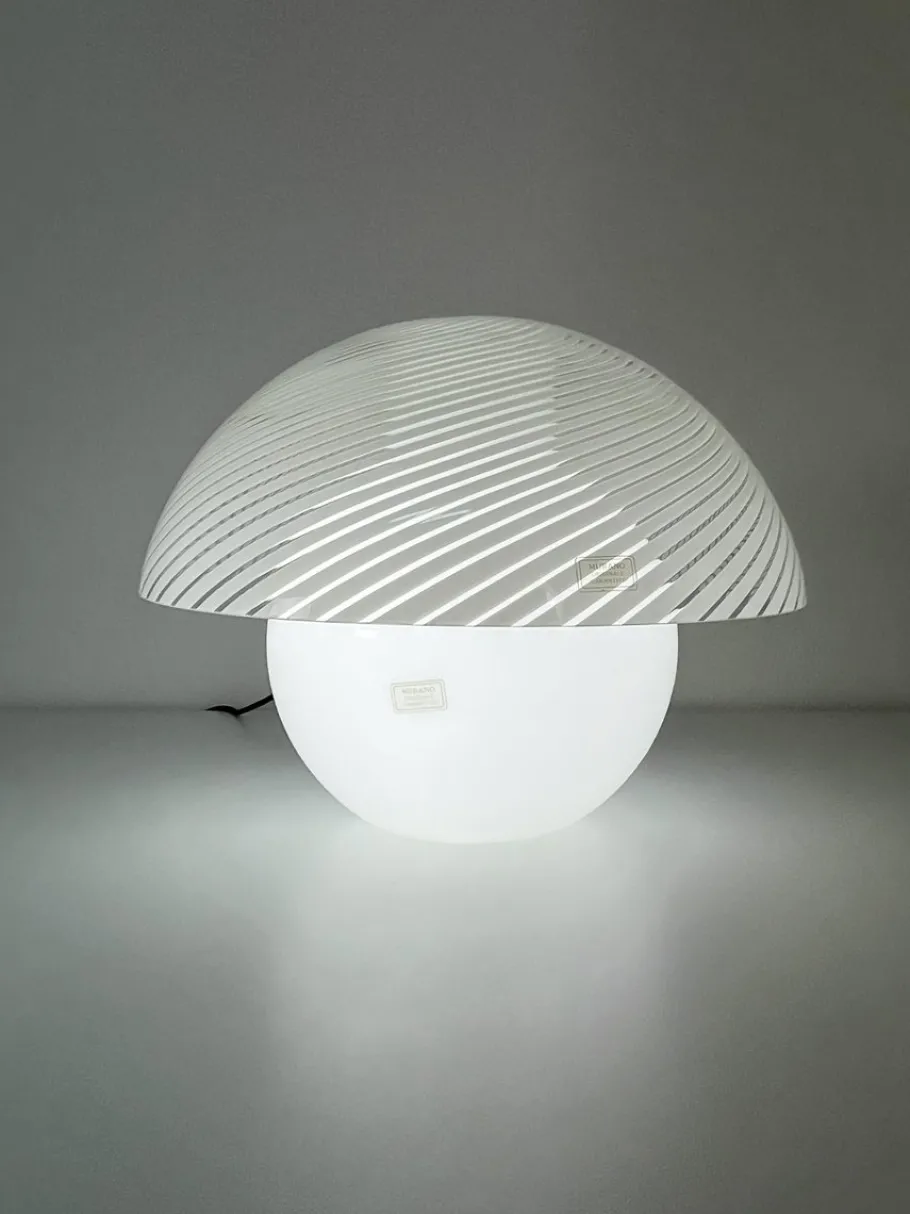 Clearance Pamono Large Murano Glass Table Lamp in the style of Venini, 1970s