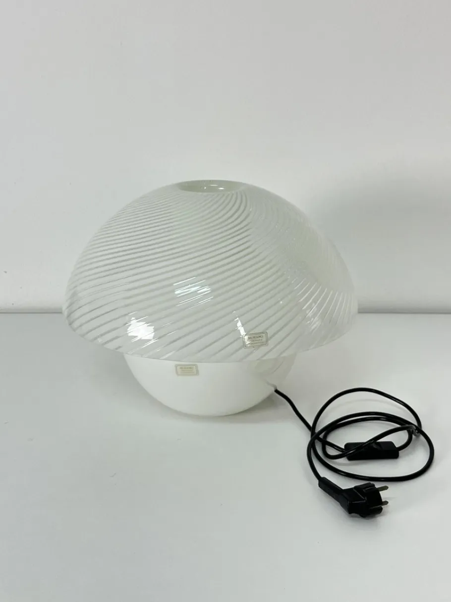 Clearance Pamono Large Murano Glass Table Lamp in the style of Venini, 1970s