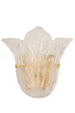 Best Pamono Large Murano Glass Wall Sconce in the Style of Venini, Italy, 1970s, Set of 2