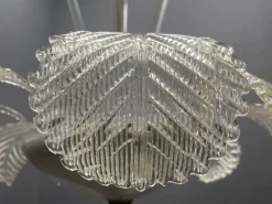 New Pamono Large Murano Glass Waterfall Chandelier from Barovier, 1940s