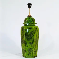 Best Pamono Large Oriental-Style Ceramic Table Lamp, 1960s