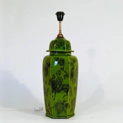 Best Pamono Large Oriental-Style Ceramic Table Lamp, 1960s