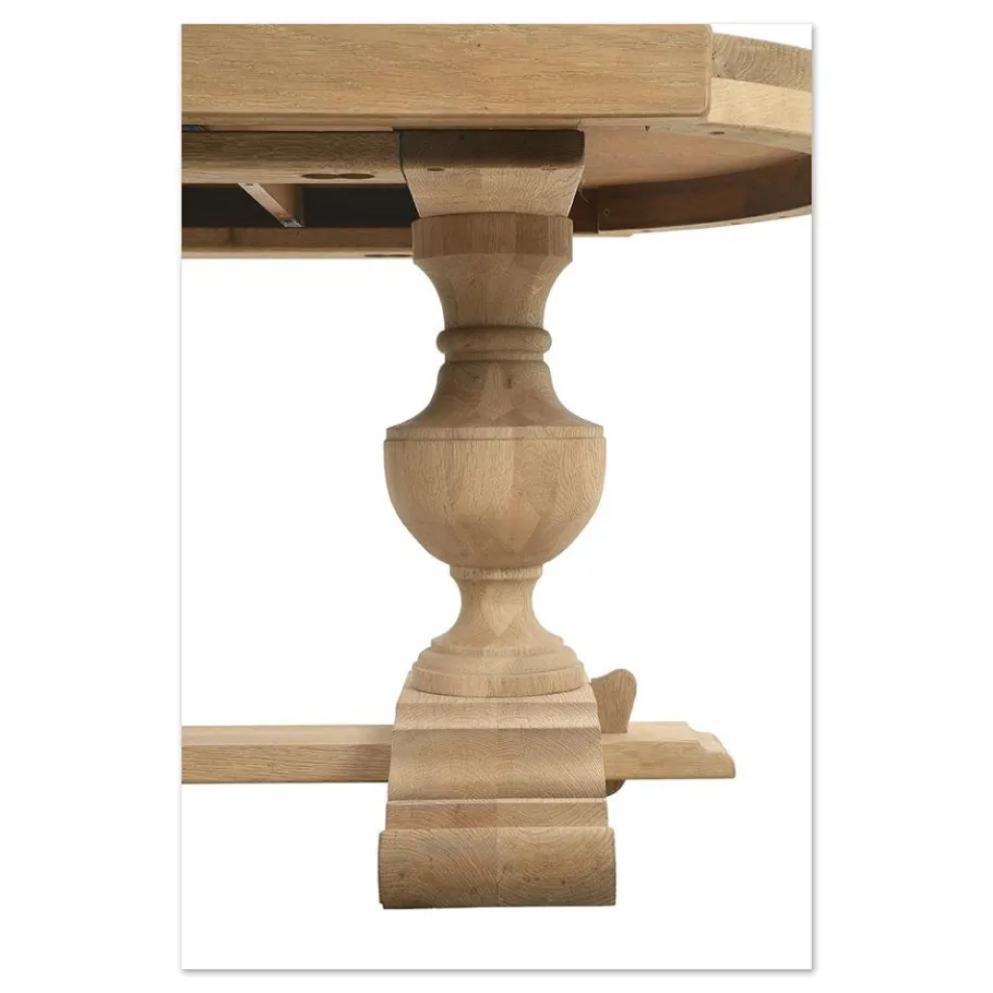 Online Pamono Large Oval Table in Raw Wood