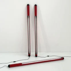 Clearance Pamono Large Red Neon Tube Light from Fosnova, 1980s