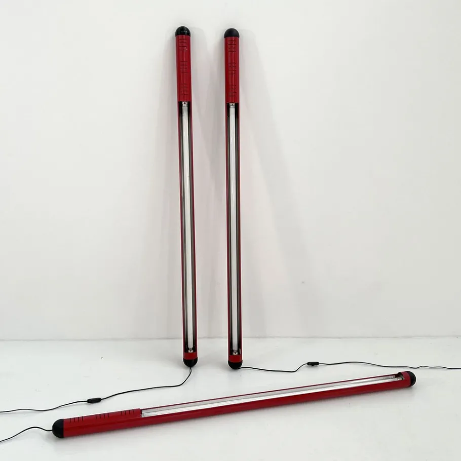 Clearance Pamono Large Red Neon Tube Light from Fosnova, 1980s