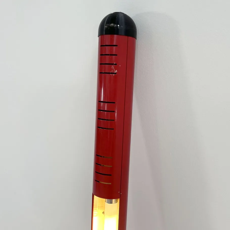 Clearance Pamono Large Red Neon Tube Light from Fosnova, 1980s