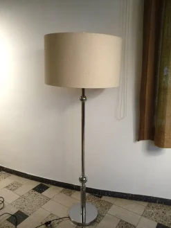 Best Pamono Large Sculptural Floor Lamp in Chromed Steel with Ball-Shaped Details, West-Germany, 1960s