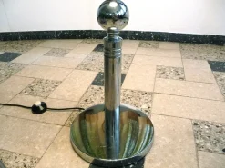 Best Pamono Large Sculptural Floor Lamp in Chromed Steel with Ball-Shaped Details, West-Germany, 1960s