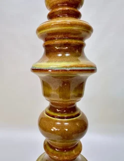 Pamono Large Sculptural Glazed Ceramic Floor Lamp from Kaiser-Leuchten, 1960s