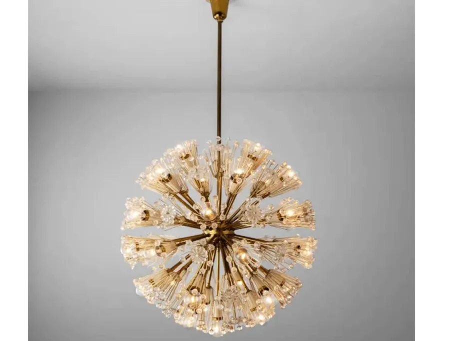 Outlet Pamono Large Snowball Sputnik Chandelier from Rupert Nikoll, Austria, 1950s