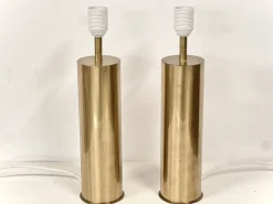Best Pamono Large Swedish Modern Brass Table Lamps, 1950s-1960s, Set of 2