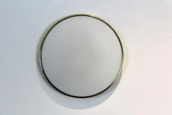 Best Pamono Large Vintage Brass and Opaline Glass Wall Light by Glashütte Limburg, 1960s