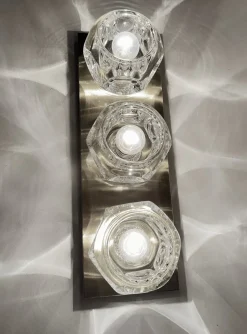 Best Pamono Large Vintage Glass Sconces from Peill & Putzler, 1970s, Set of 2