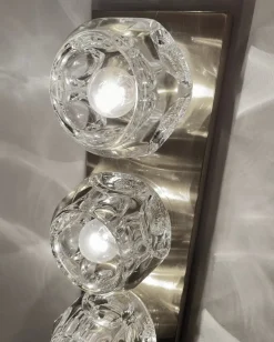Best Pamono Large Vintage Glass Sconces from Peill & Putzler, 1970s, Set of 2