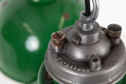 Best Pamono Large Vintage Industrial Green Enamel Pendant Light from Revo