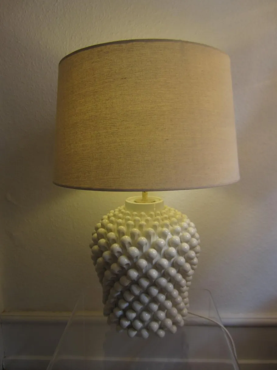 Clearance Pamono Large Vintage Italian Ceramic Table Lamp, 1980s