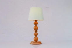 Clearance Pamono Large Vintage Pine Table Lamp from Markslöjd, 1970s