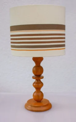 Clearance Pamono Large Vintage Pine Table Lamp from Markslöjd, 1970s