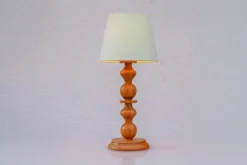 Clearance Pamono Large Vintage Pine Table Lamp from Markslöjd, 1970s