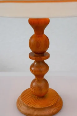 Clearance Pamono Large Vintage Pine Table Lamp from Markslöjd, 1970s