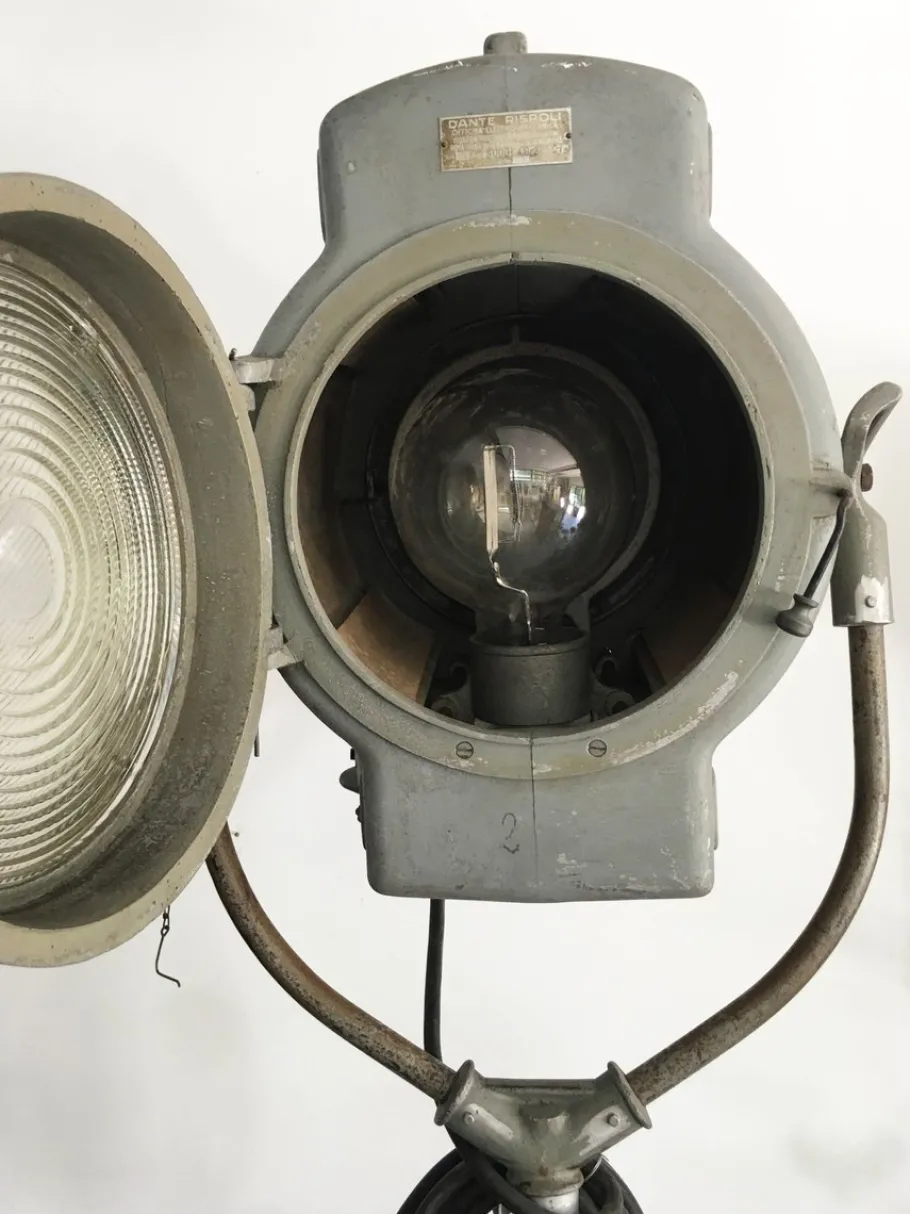 Online Pamono Large Vintage Tripod Cinema Beacon Floor Lamp from Dante Rispoli Roma
