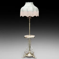 Hot Pamono Late Victorian Art Nouveau Brass Standard Steameroil Floor Lamp