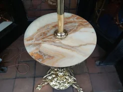 Hot Pamono Late Victorian Art Nouveau Brass Standard Steameroil Floor Lamp