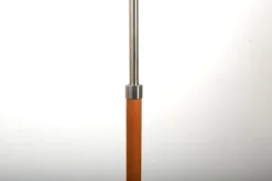 Discount Pamono Leather and Steel Monolith Floor Lamps by Jo Hammerborg for Fog & Mørup, 1960s, Set of 2