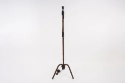 Discount Pamono Leather Sheathed Floor Lamp by Jacques Adnet