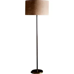 Hot Pamono Leather Wrapped Brass Floor Lamp from Kalmar Leuchten, Austria, 1960s