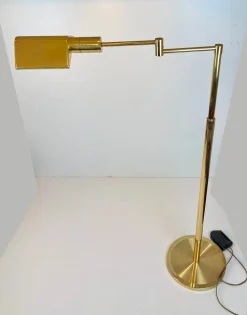 Clearance Pamono Library Brass Floor Lamp from Boulanger, 1980s