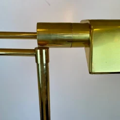 Clearance Pamono Library Brass Floor Lamp from Boulanger, 1980s