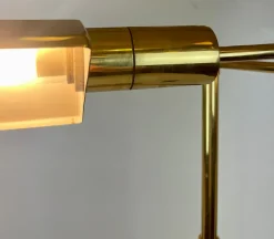 Clearance Pamono Library Brass Floor Lamp from Boulanger, 1980s