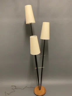 Outlet Pamono 3-Light Floor Lamp, France, 1950s