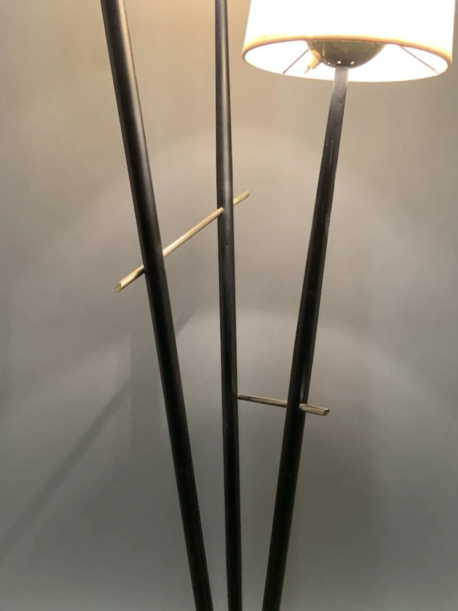 Outlet Pamono 3-Light Floor Lamp, France, 1950s