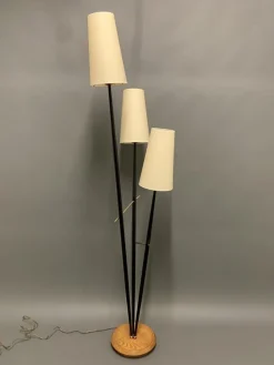 Outlet Pamono 3-Light Floor Lamp, France, 1950s
