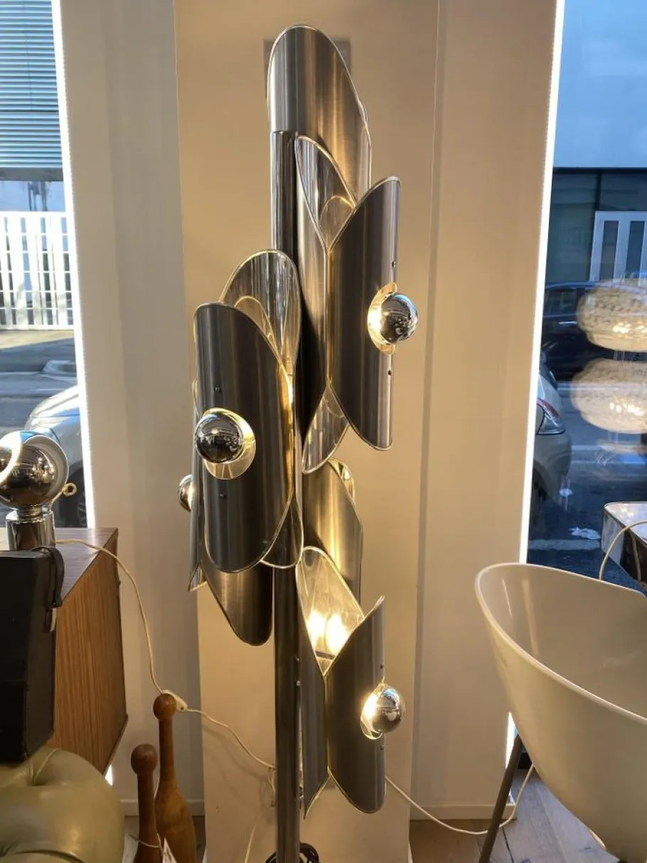 Best Pamono 6-Light Floor Lamp from Oma, 1960s