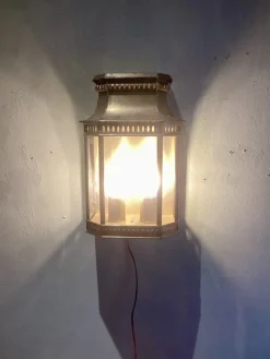 Clearance Pamono Louis Philipe II Garden Wall Lamp from Roger Pladier