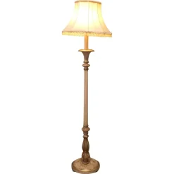 Pamono Louis Philippe Style Painted and Gilt Floor Lamp, 1910s