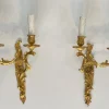 Best Pamono Louis XV Style Gilt Bronze Wall Lights, Set of 2